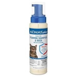 Adams® Adams Plus Flea & Tick Foaming Shampoo For Cats - 10 Oz