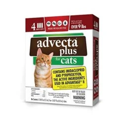 Advecta Ultra Plus Topical Flea And Tick For Cats - Under 9 Lbs - 4 Pack