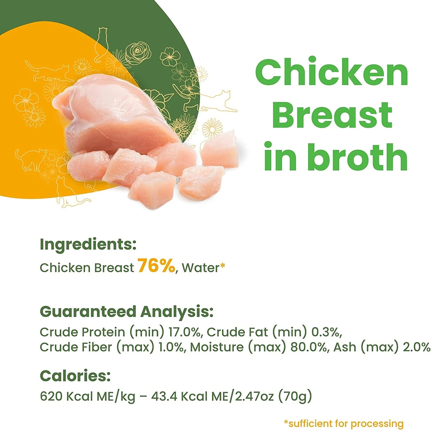 Almo Nature HQS Natural Chicken Breast In Broth Canned Cat Food - 5.29 Oz - Case Of 24 4 Almo Nature HQS Natural Chicken Breast In Broth Canned Cat Food - 5.29 Oz - Case Of 24 - Image 2