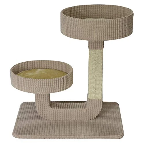 Animal Treasures Cat Tree Scratcher - Double Pedestal - 24" 3 Animal Treasures Cat Tree Scratcher - Double Pedestal - 24" -Weruva Shop animal treasures cat tree scratcher double pedestal 24 950733