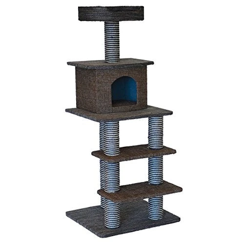 Animal Treasures Cat Tree Scratcher - Multi Level - 51" 5 Animal Treasures Cat Tree Scratcher - Multi Level - 51" -Weruva Shop animal treasures cat tree scratcher multi level 51 739009