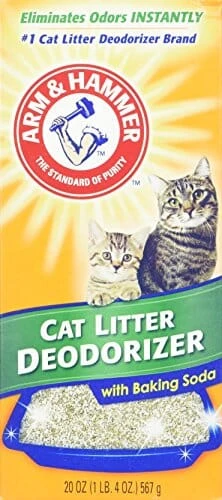 Arm & Hammer Cat Litter Deodorizer Powder - Baking Soda - 20 Oz - 12 Pack