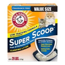 Arm & Hammer Super Scoop Clumping Cat Litter - Fragrance Free - 29 Lbs