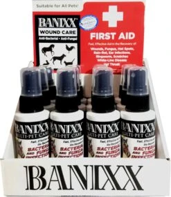 Banixx Wound Care Trial Size Spray Display Veterinary Supplies Sprays/Daubers - 2 Oz - 12 Count