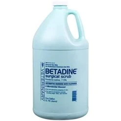Betadine Surgical Scrub Veterinary Supplies Clean Sanitize & Misc - 1 Gal