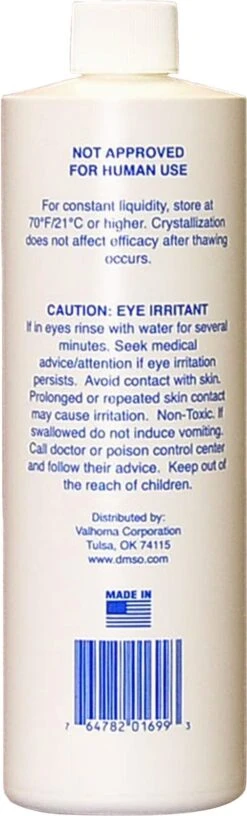 Dmso Solvent Liquid Veterinary Supplies Dmso - 16 Oz