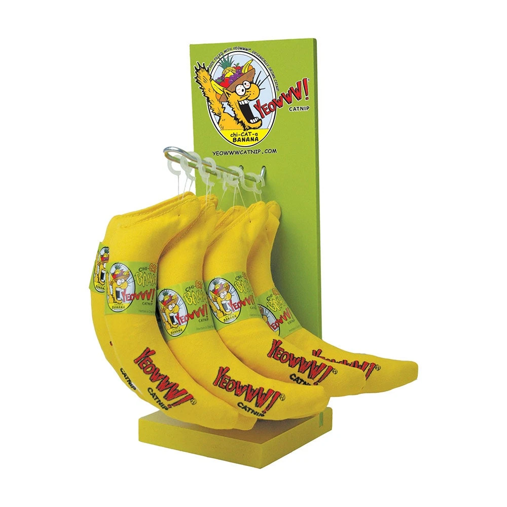 Ducky World Yeowww!® Display Stand With 12 Bananas Catnip Toys 3 Ducky World Yeowww!® Display Stand With 12 Bananas Catnip Toys