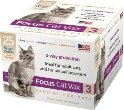 Durvet Focus Cat Vax 3 Vaccine With Syringe Cat Vaccines - 1 Dose