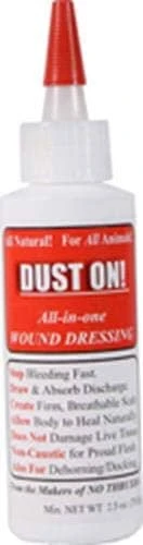 Dust On! Dust-On All In One Wound Dressing Veterinary Supplies Powders & Misc - Clay - 2.5 Oz