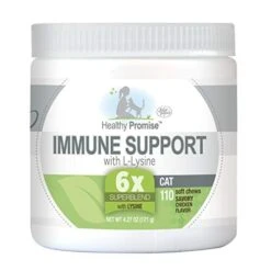 Four Paws Healthy Promise L-Lysine Chews Cat Supplements - Chicken - 110 Count