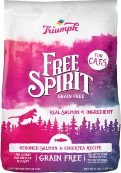 Free Spirit Dry Cat Food - Salmon/Chickpea - 11 Lb
