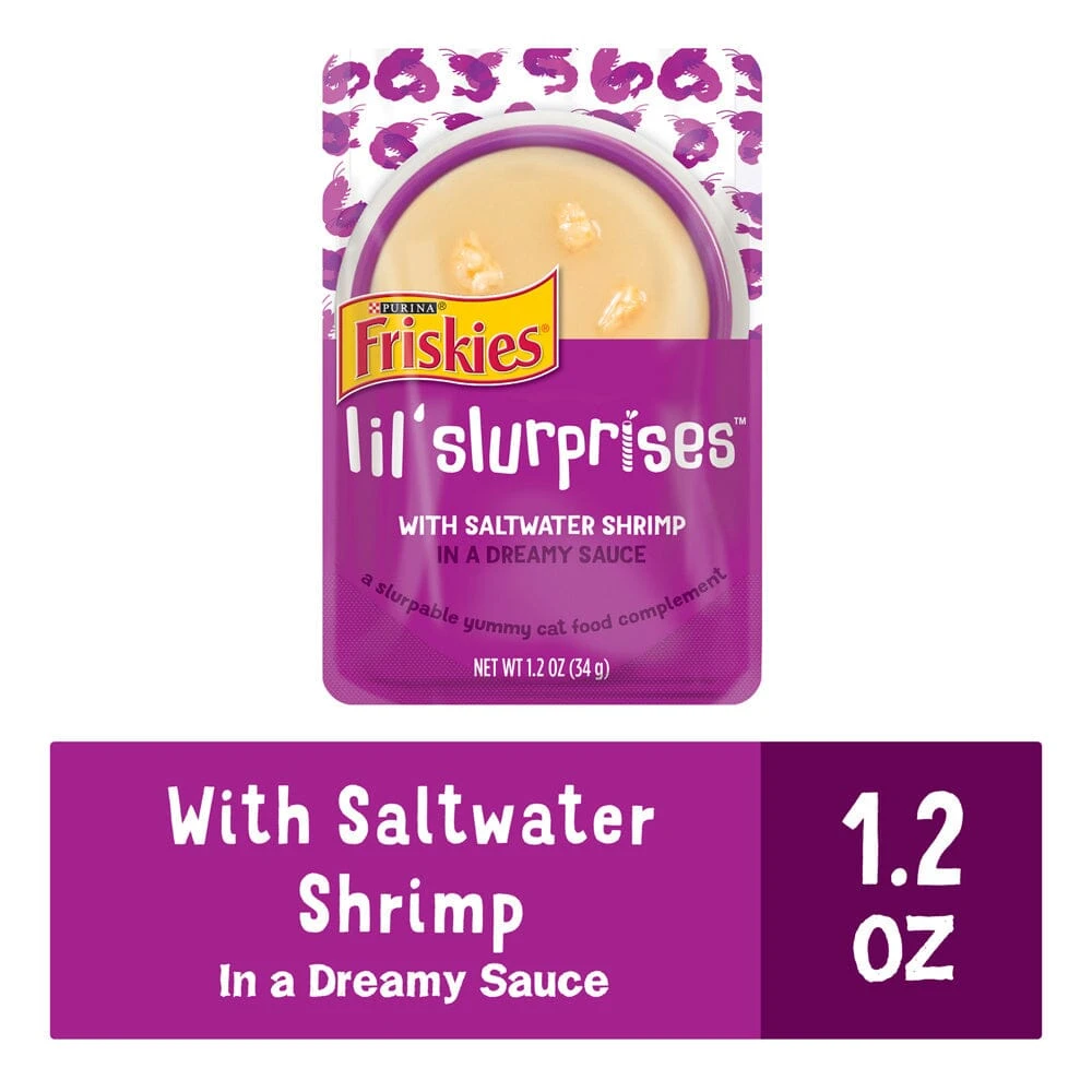 Friskies Lil Slurprises With Saltwater Shrimp Cat Food Compliment 5 Friskies Lil Slurprises With Saltwater Shrimp Cat Food Compliment - Image 3