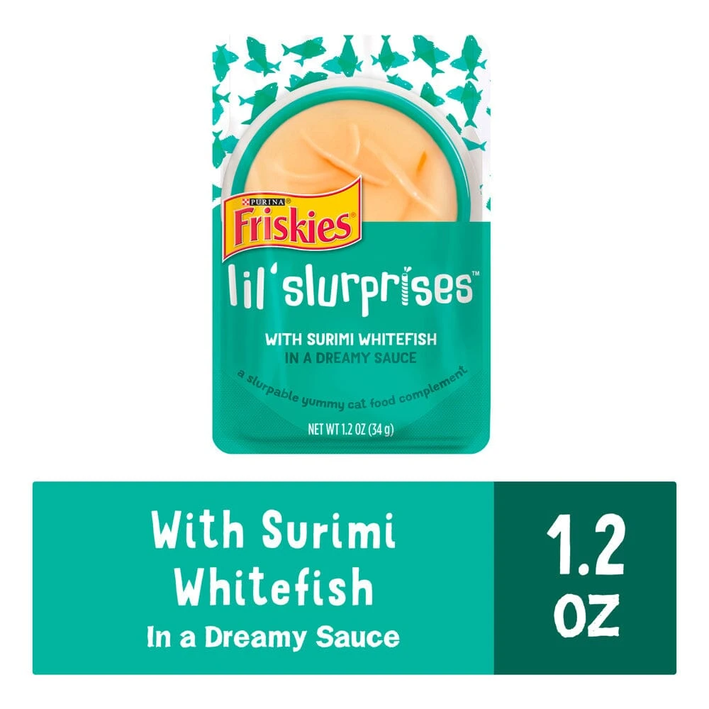 Friskies Lil Slurprises With Surimi Whitefish Cat Food Compliment 7 Friskies Lil Slurprises With Surimi Whitefish Cat Food Compliment - Image 5