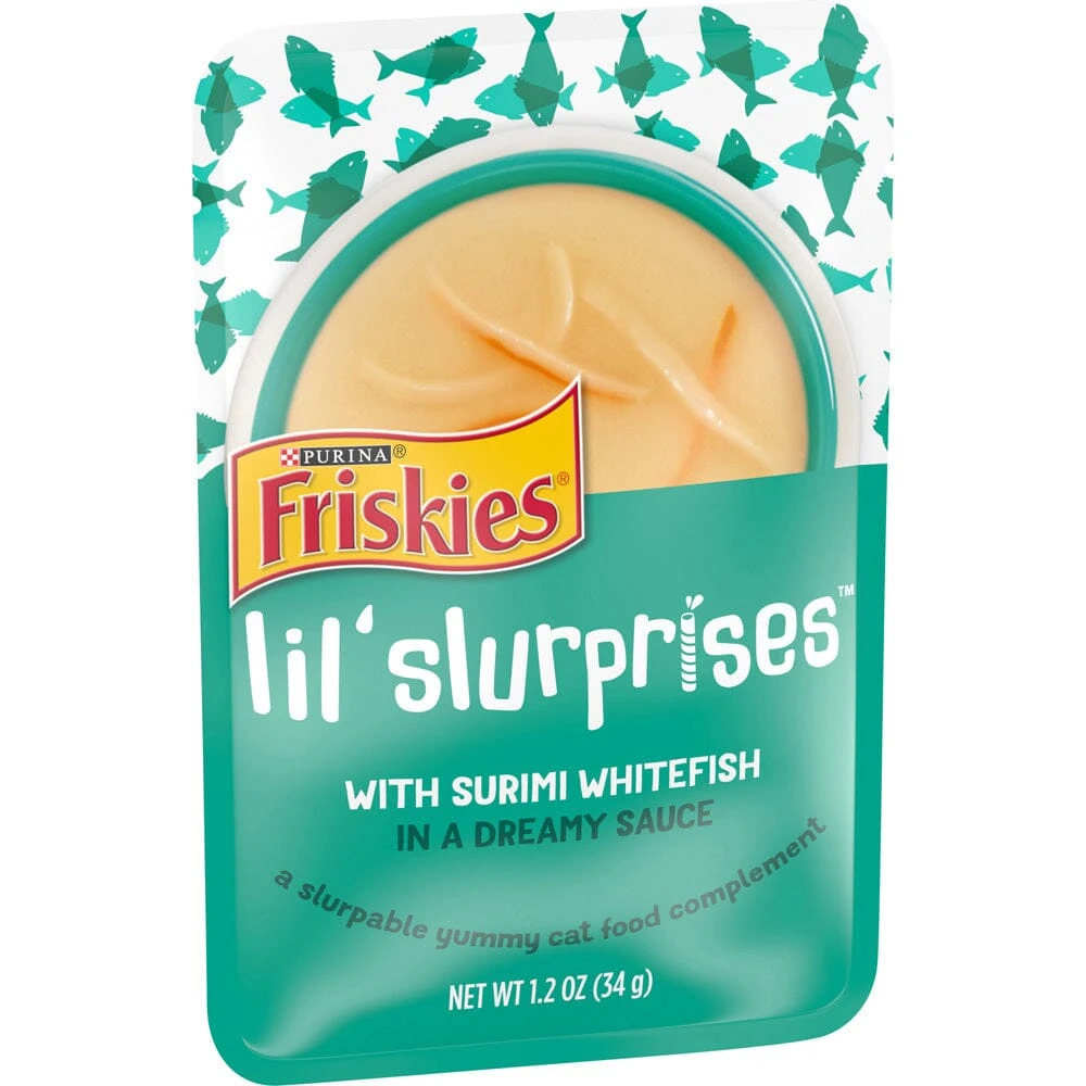 Friskies Lil Slurprises With Surimi Whitefish Cat Food Compliment 4 Friskies Lil Slurprises With Surimi Whitefish Cat Food Compliment - Image 2