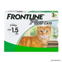 Frontline Plus Topical Flea And Tick For Cats & Kittens - 3 Pack
