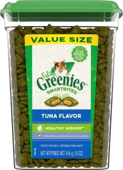 Greenies Feline SmartBites Indoor Healthy Tuna Dental Cat Treats - 16 Oz