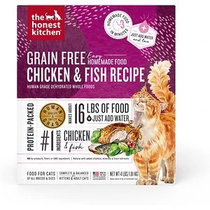 Honest Kitchen Grain-Free Dehydrated Cat Food Chicken Whitefish - 4 Lbs 3 Honest Kitchen Grain-Free Dehydrated Cat Food Chicken Whitefish - 4 Lbs