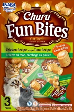 Inaba Churu Fun Bites Cat Treats - Tuna - 2.01 Oz - 6 Pack