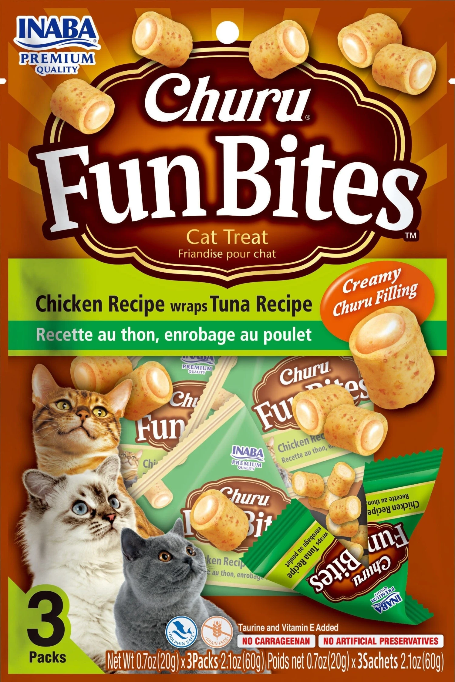 Inaba Churu Fun Bites Cat Treats - Tuna - 2.01 Oz - 6 Pack 3 Inaba Churu Fun Bites Cat Treats - Tuna - 2.01 Oz - 6 Pack