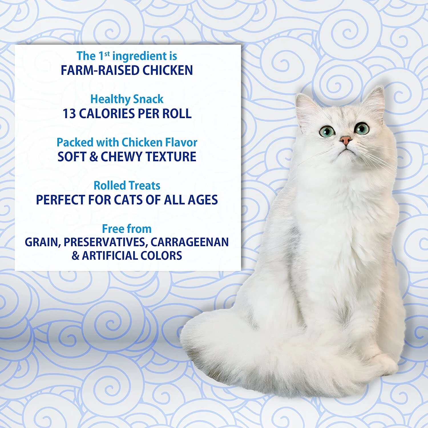 Inaba Churu Rolls Cat Treats - Chicken - .35 Oz - 4 Pack - 6 Pack 7 Inaba Churu Rolls Cat Treats - Chicken - .35 Oz - 4 Pack - 6 Pack - Image 5