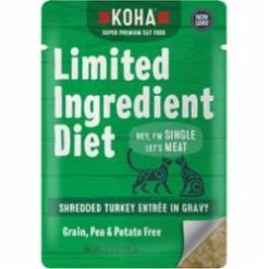 Koha Grain-Free Limited Ingredient Diet Shredded Turkey Wet Cat Food - 2.8 Oz - Case Of 24