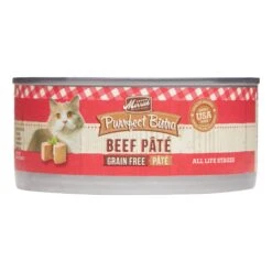 Merrick Purrfect Bistro Grain Free Beef Pâté Canned Cat Food - 5.5 Oz Cans - Case Of 24