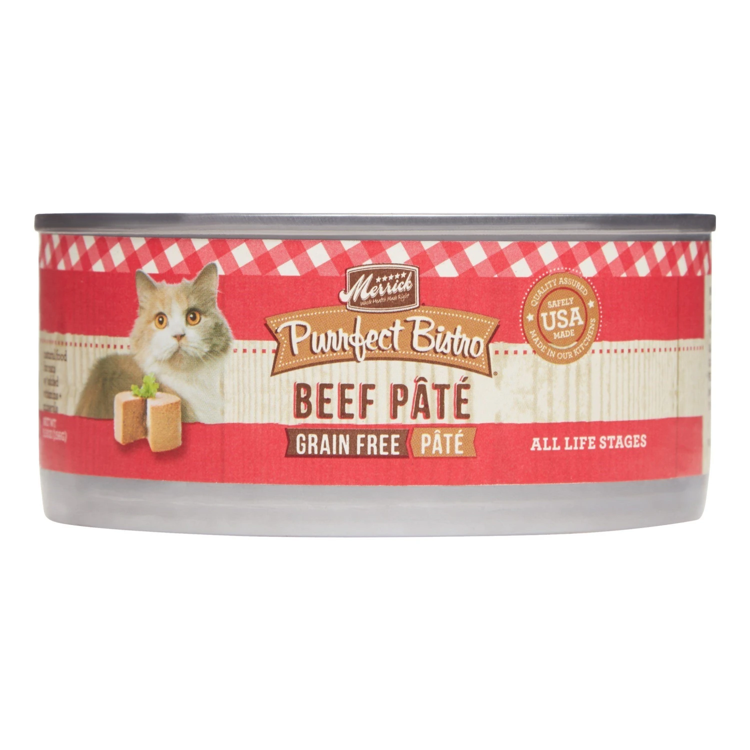 Merrick Purrfect Bistro Grain Free Beef Pâté Canned Cat Food - 5.5 Oz Cans - Case Of 24 3 Merrick Purrfect Bistro Grain Free Beef Pâté Canned Cat Food - 5.5 Oz Cans - Case Of 24