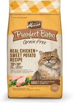 Merrick Purrfect Bistro Grain-Free Healthy Adult Chicken Recipe Dry Cat Food - 12 Lb Bag