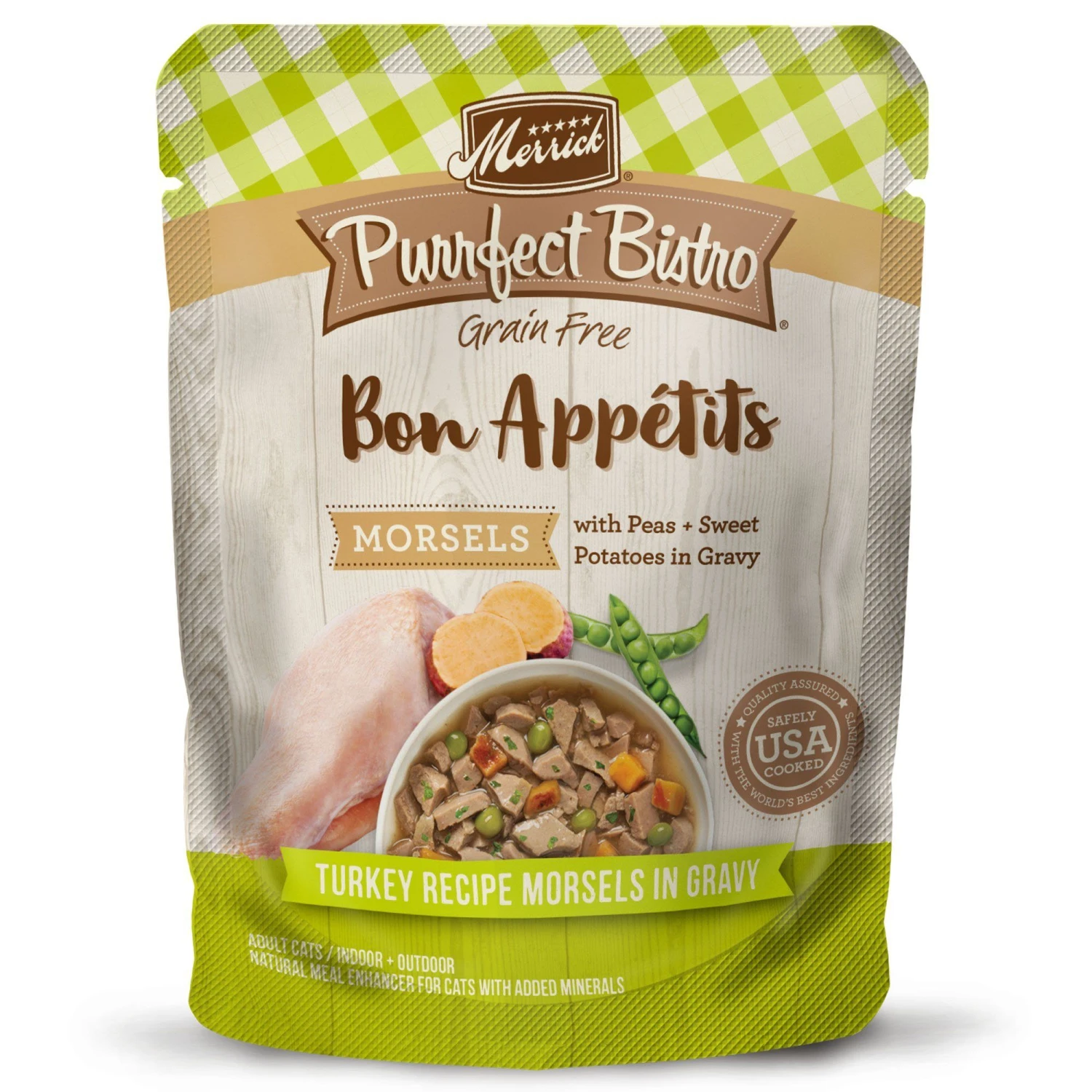 Merrick Purrfect Bistro Grain-Free Turkey Morsels Wet Cat Food - 3 Oz Cans - Case Of 24 3 Merrick Purrfect Bistro Grain-Free Turkey Morsels Wet Cat Food - 3 Oz Cans - Case Of 24