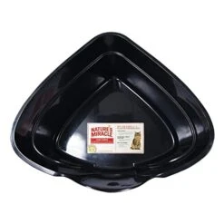 Nature's Miracle Nature's Mircale High Sided Corner Cat Litter Box - Black - 26 X 23 X 10 In