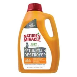 Nature's Miracle Nature's Mircale Stain & Odor Remover Oxy Formula Pour For Cats - Orange - 1 Gal