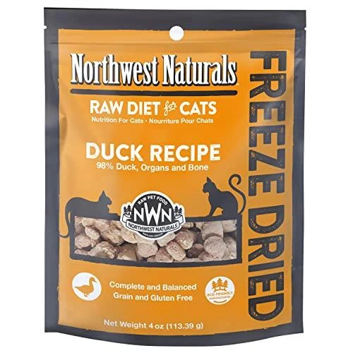 Northwest Naturals Freeze Dried Duck Cat Recipe Freeze-Dried Cat Treats - 4 Oz Bag 3 Northwest Naturals Freeze Dried Duck Cat Recipe Freeze-Dried Cat Treats - 4 Oz Bag