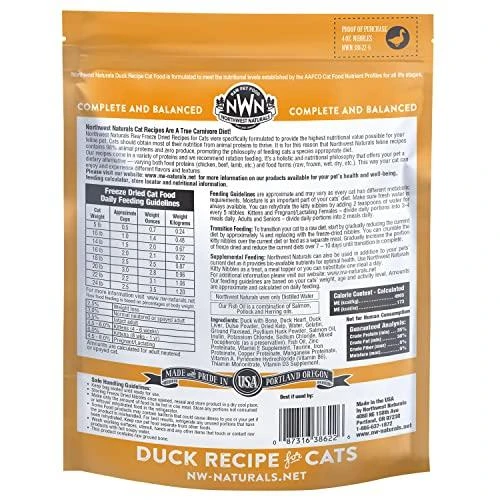Northwest Naturals Freeze Dried Duck Cat Recipe Freeze-Dried Cat Treats - 4 Oz Bag 4 Northwest Naturals Freeze Dried Duck Cat Recipe Freeze-Dried Cat Treats - 4 Oz Bag - Image 2