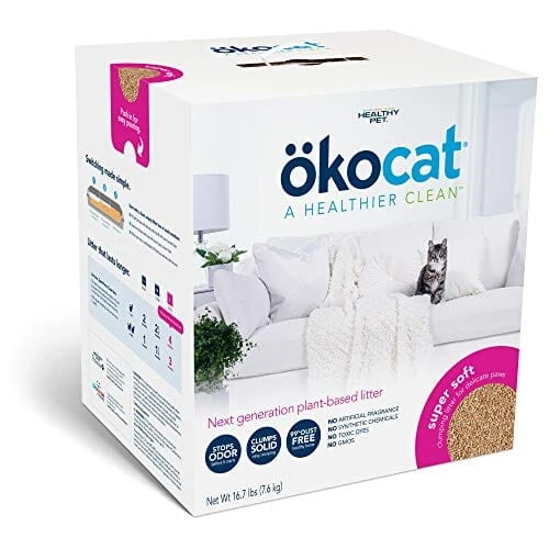 Okocat Super Soft Clumping Wood Cat Cat Litter - 16.7 Lbs 3 Okocat Super Soft Clumping Wood Cat Cat Litter - 16.7 Lbs