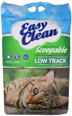 Pestell Clump Cat Litter Low-Track Formula - 40 Lb Bag