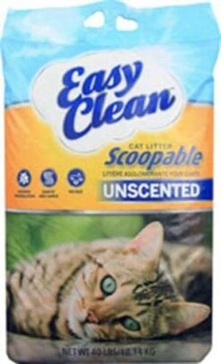 Pestell Easy Clean Unscented Clumping Cat Litter - 40 Lb Bag