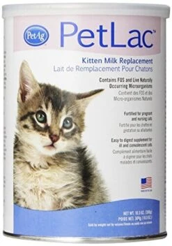Pet Ag Petlac Kitten Milk Replacement Powder Cat Milk Replacers - 10.5 Oz