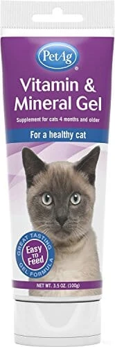 Pet Ag Vitamin & Mineral Gel For Cats - 3.5 Oz