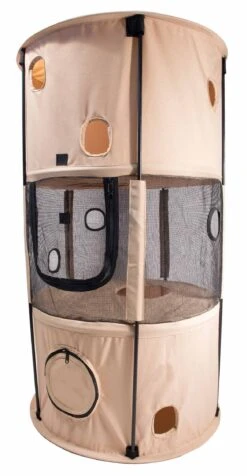 Pet Life ® 'Climber-Tree' Play-Active Travel Collapsible Lightweight Kitty Cat Tree House Lounger -Weruva Shop pet life r climber tree play active travel collapsible lightweight kitty cat tree house lounger 615905