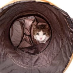 Pet Life ® 'Kitting-Go-Seek' Collapsible Folding Travel 3-way Kitty Cat Tunnel -Weruva Shop pet life r kitting go seek collapsible folding travel 3 way kitty cat tunnel with built in teaser ball 123102