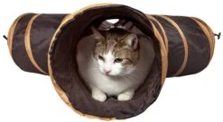 Pet Life ® 'Kitting-Go-Seek' Collapsible Folding Travel 3-way Kitty Cat Tunnel -Weruva Shop pet life r kitting go seek collapsible folding travel 3 way kitty cat tunnel with built in teaser ball 192486