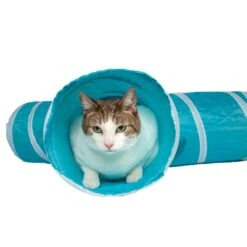 Pet Life ® 'Kitting-Go-Seek' Collapsible Folding Travel 3-way Kitty Cat Tunnel -Weruva Shop pet life r kitting go seek collapsible folding travel 3 way kitty cat tunnel with built in teaser ball 626069