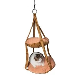 Pet Life ® 'Kittyhaus' Dual-Lounge Hanging Relaxing Kitty Cat Pillow Bed Hammock Lounger -Weruva Shop pet life r kittyhaus dual lounge hanging relaxing kitty cat pillow bed hammock lounger 783017