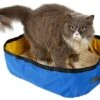 Pet Life ® 'Litter Go' Travel Folding Waterproof Kitty Cat Litterbox And Bath
