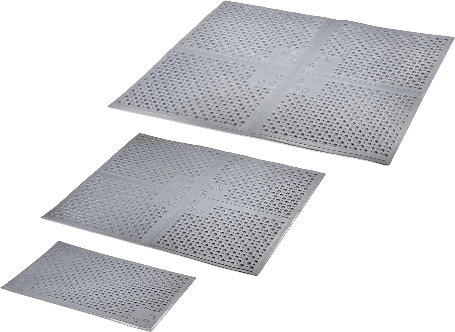 Petlinks Petlinks Purr-Fect Paws Cat Litter Mat - Gray - Medium 9 Petlinks Petlinks Purr-Fect Paws Cat Litter Mat - Gray - Medium - Image 7