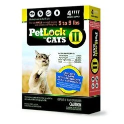 Petlock II Topical Flea And Tick Control For Cats - 5 - 9 Lbs - 4 Pack