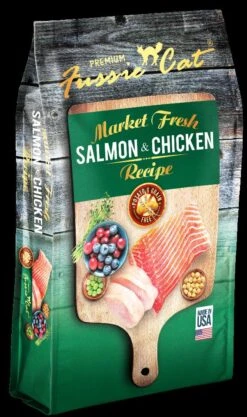 Pets Global Fussie Cat Market Fresh Salmon & Chicken Formula Dry Cat Food - 4 Lb Bag