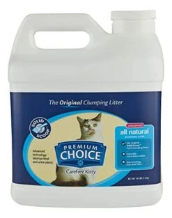 Premium Choice Carefree Kitty Solid Scoop Cat Litter - Unscented - 16 Lbs - 3 Pack