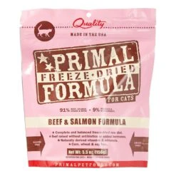 Primal Freeze-Dried Cat Food Nuggets Beef Salmon - 5.5 Oz