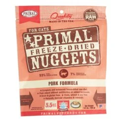 Primal Freeze-Dried Cat Food Nuggets Pork - 5.5 Oz